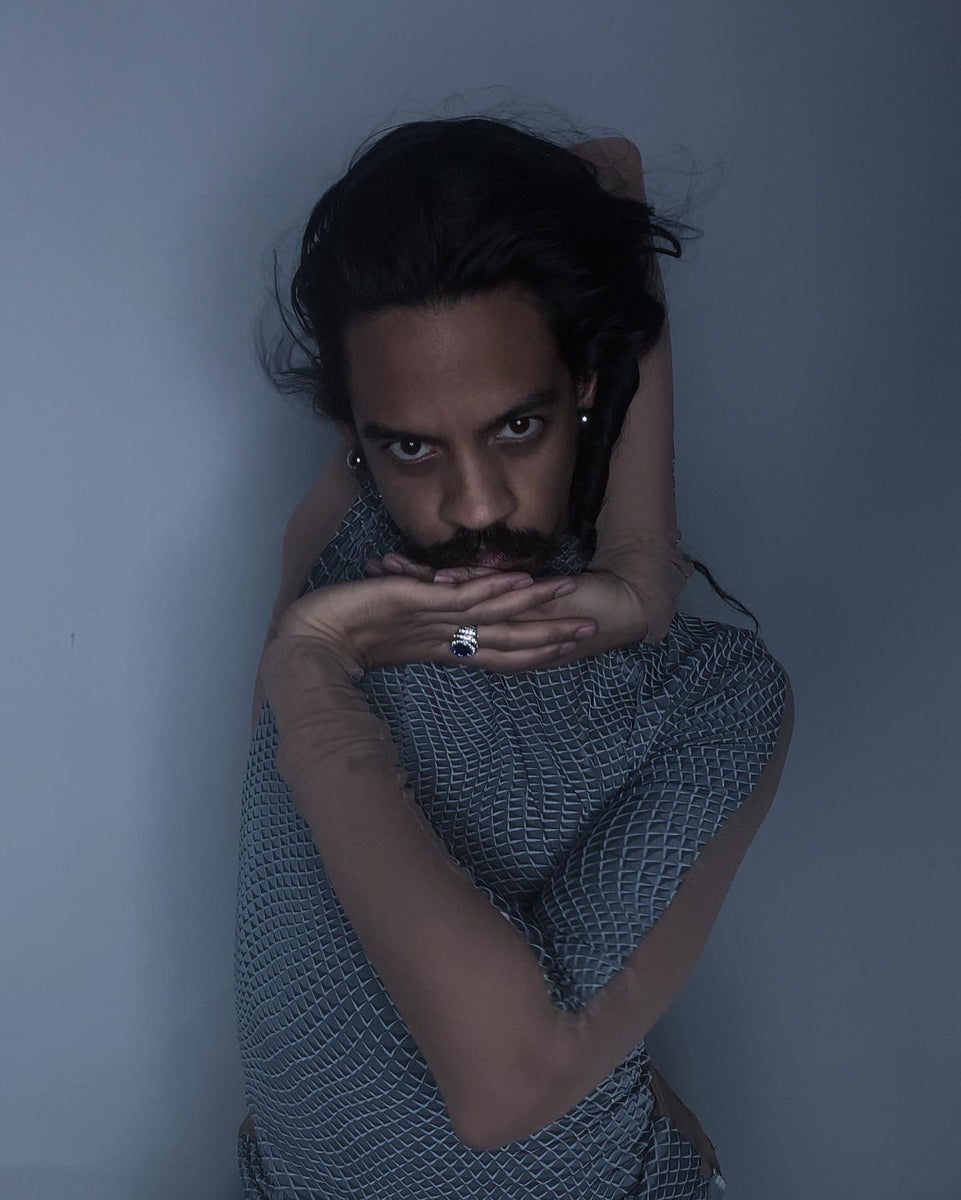 “metallica” nude mullet shirt/dress (spandex) – HAUS OF KHENDAR