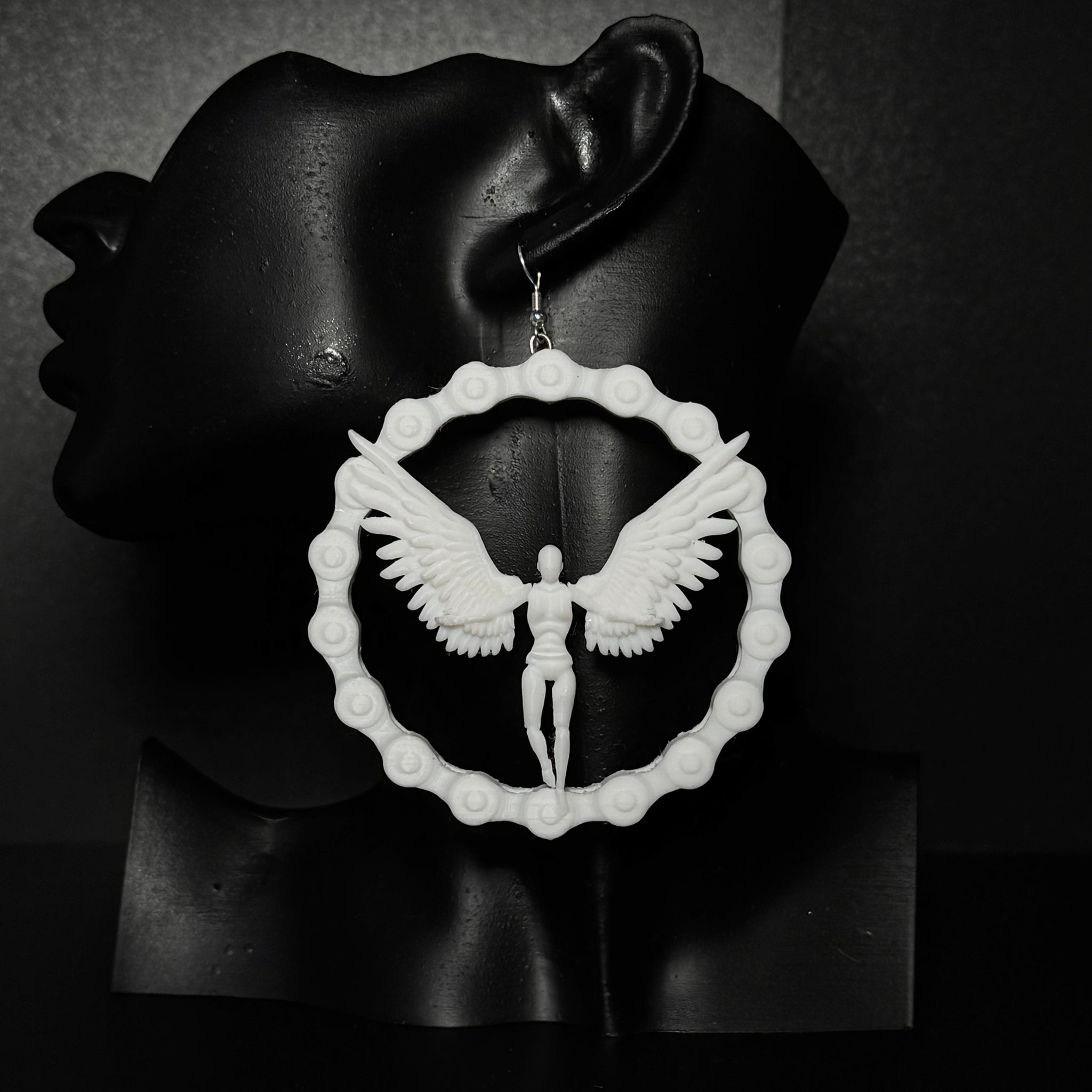 large logo hoop earring (3-D Printed)