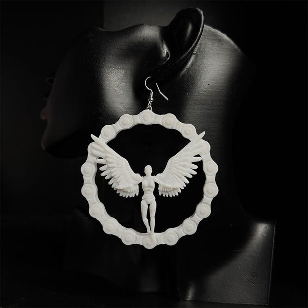 medium logo hoop earring (3-D Printed)