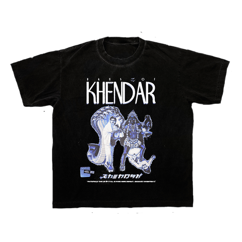 “khendar.” t-shirt (white font)