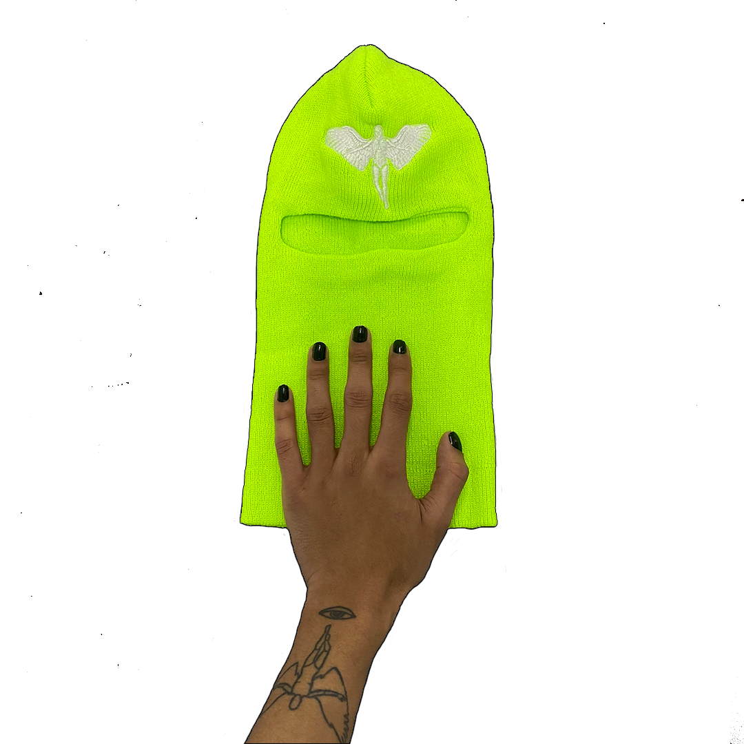 "khendar" ski mask (lime)