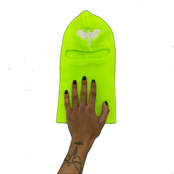 "khendar" ski mask (lime)